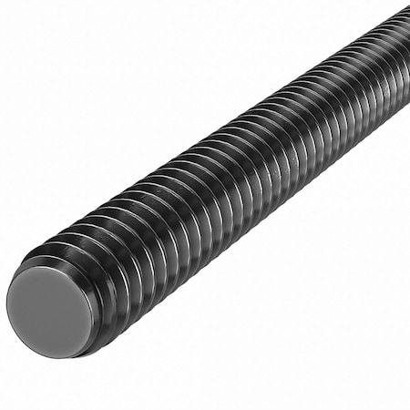 Sterling Seal & Supply 1/2"-13, 6-1/2" Long B7 Blk-Oxide Coated-50 Rods THRROD.MED.B7.BO.1/2-13x6-1/2x50
